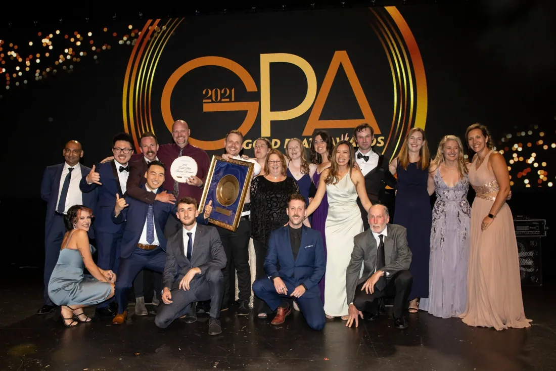 The Blue Manna team at the Gold Plate Awards