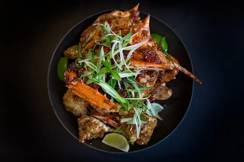 Blue Manna's signature prawn dish